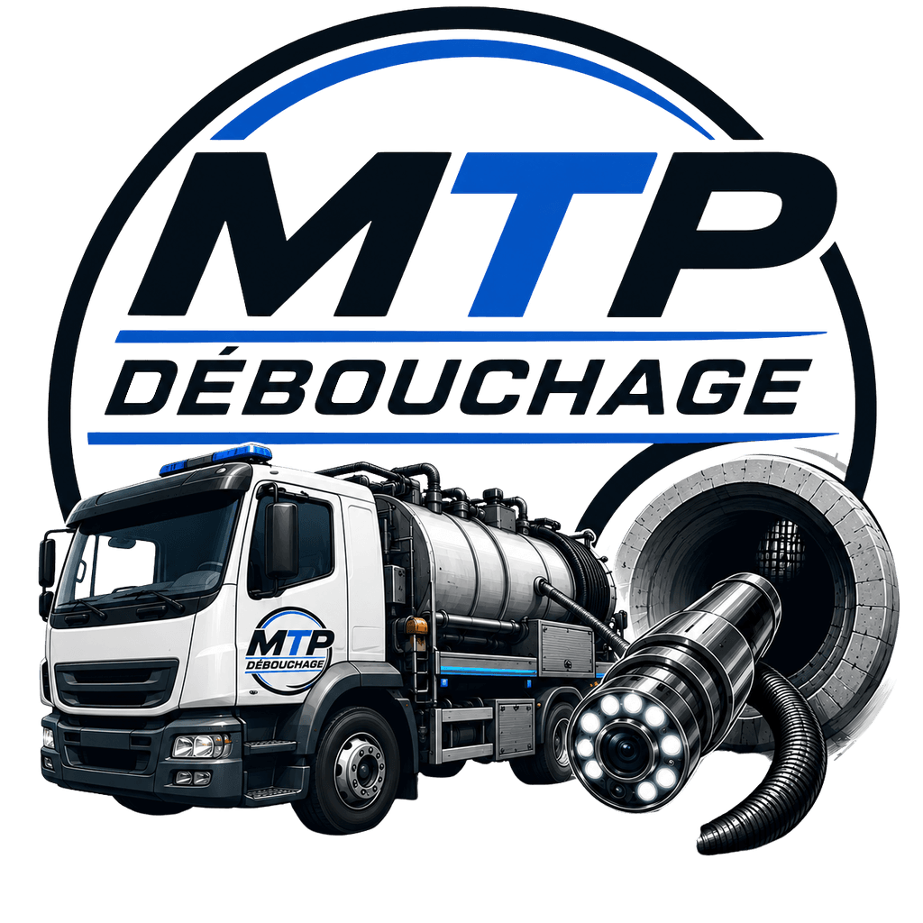 Camion hydrocureur MTP Débouchage et tête de caméra d'inspection de canalisation
